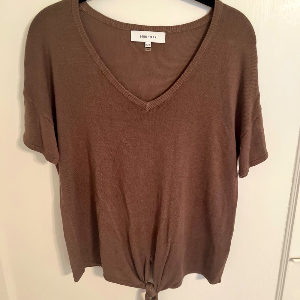 Anthropologie John and Jean Dark Green Top.